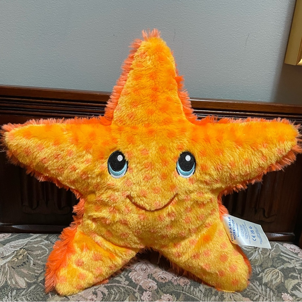 Build-A-Bear Orange and Yellow Starfish Plush